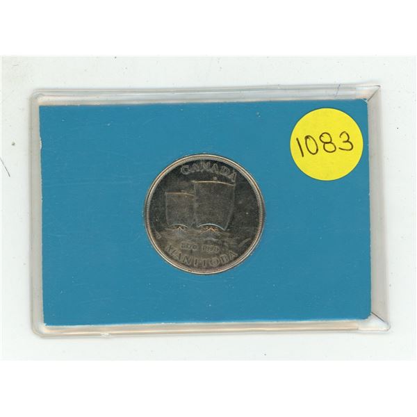1870 – 1970 Manitoba Centennial medal. Unc.