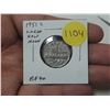 Image 1 : 1951c Commemorative Nickel 5 Cents with Large Half Moon from Die Clash. EF40.