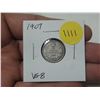 Image 1 : 1907 Canadian Silver 10 Cents. VG8.