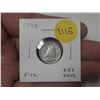 Image 1 : 1948 Canadian Silver 10 Cents. Key Date. F12.