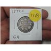 Image 1 : 1872H Canadian Victorian Silver 25 Cents. Heaton Mint. G4.