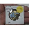 Image 1 : 2022 Alexander Graham Bell Colourized Loonie Dollar. BU.