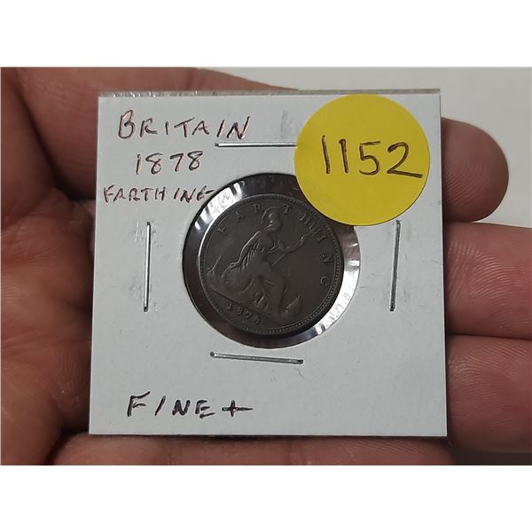 Great Britain. 1898 Farthing. Victoria young head. Fine Plus.