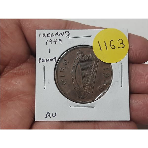 Ireland. 1949 1 Penny. AU.