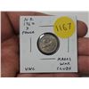 Image 1 : New Zealand. 1962 3 Pence. Maori War Clubs. Uncirculated.