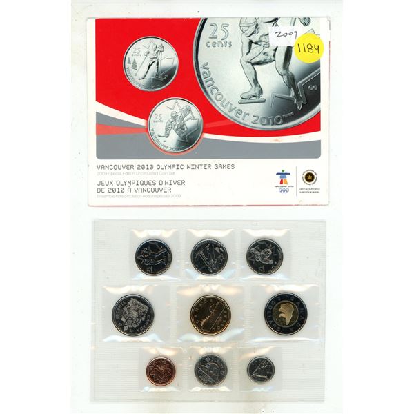 2009 Canadian Proof Like Set. Special Olympic set containing 9 coins.