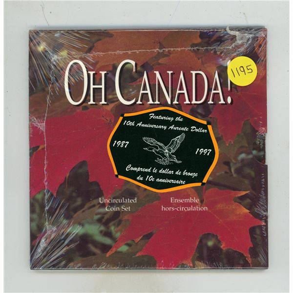 1987 – 1997 Oh Canada Set. Includes the 100th Anniversary Flying Loon only available in thi