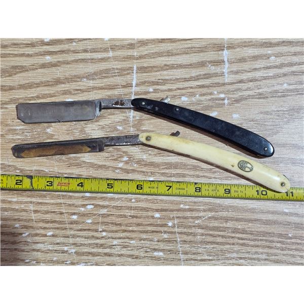 2 straight razors- Heinr.Boker
