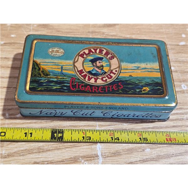 Players navy cut cigarettes tin