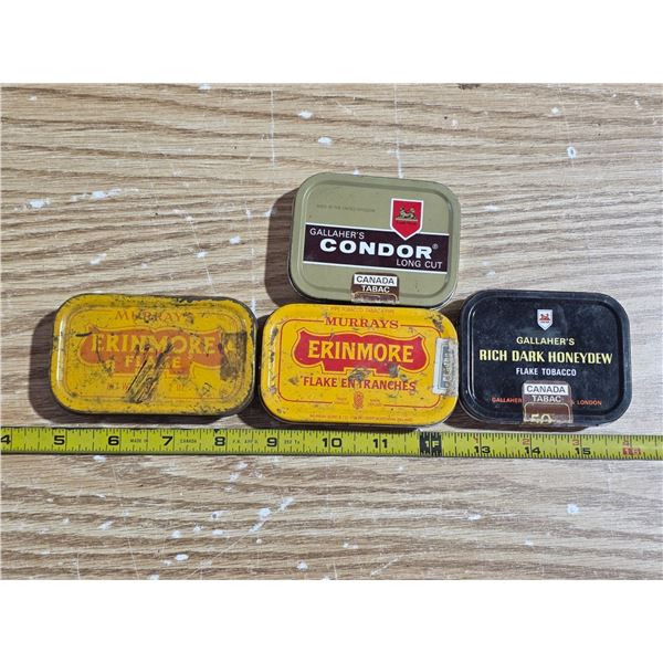 Gallaher condor and Murrays erinmore tobacco tins