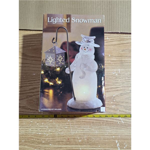 Lighted snow man