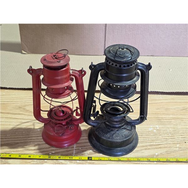 2 barn lanterns- no glass