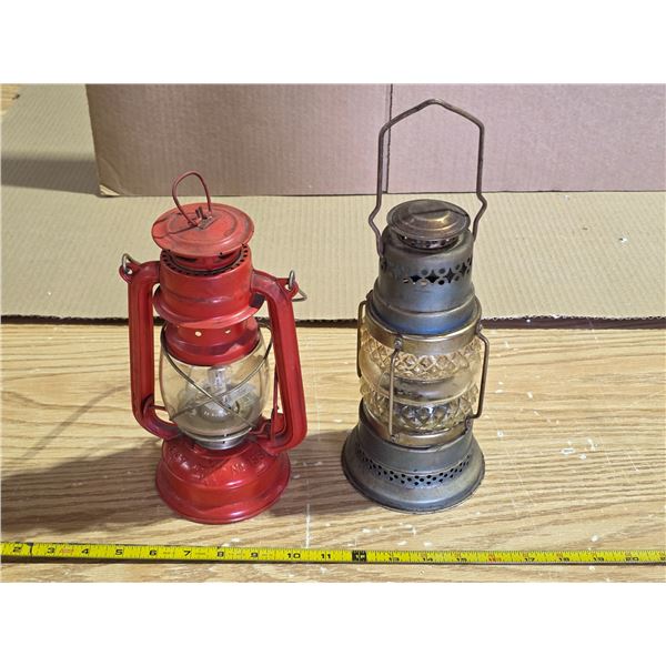 2 barn lanterns