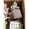 Image 3 : Box of christmas village items