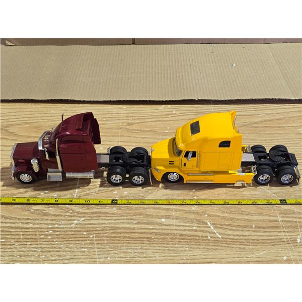 2 semi trucks
