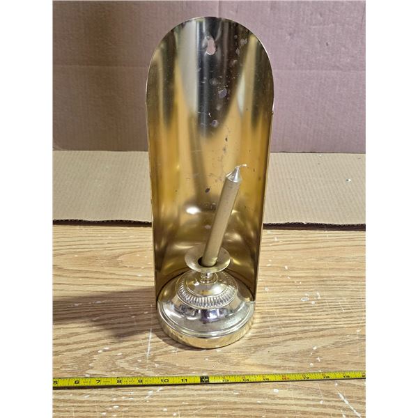 Brass candle holder- 15"H