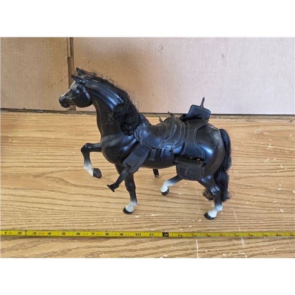 Toy horse with saddle- 12"H