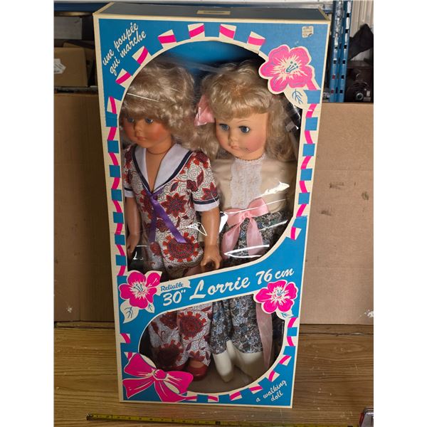 2- 30" dolls in a box - relialle