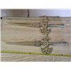 Image 1 : 2 décor swords- bronze colored 24"L