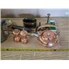 Image 3 : Lot of misc items- brass, copper plated