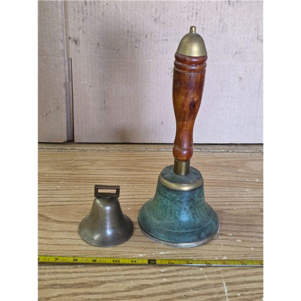 School bell and small brass bell