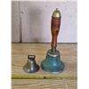 Image 1 : School bell and small brass bell