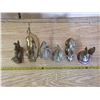 Image 2 : Brass figurines, horses, ducks, cat