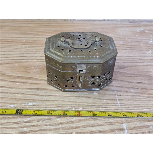 Brass trinket box