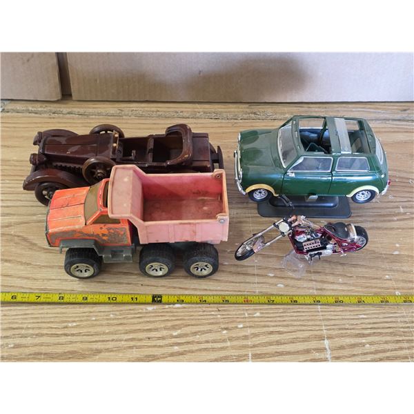 Toy cars- 1 is wooden