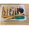 Image 1 : Bin of sewing supplies