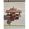 Image 3 : Wooden hand crafted plane- 12"L
