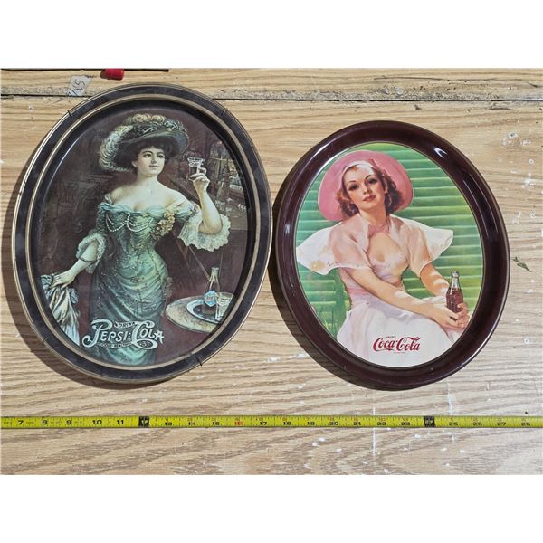 Coca cola and pepsi trays