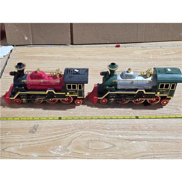 2 toy trains