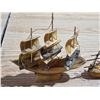 Image 3 : 3 boat statues- made from various materials