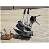 Image 4 : 3 boat statues- made from various materials