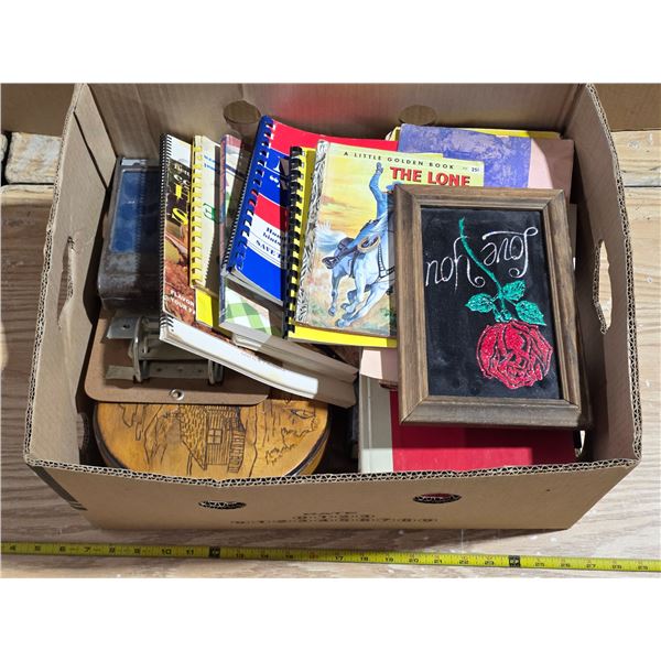Lot of misc items- cook books