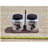 Image 1 : Tipp milk glass salt and pepper shakers