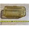 Image 2 : Yellow glass refrigerator dish- 9"L