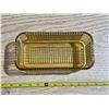 Image 3 : Yellow glass refrigerator dish- 9"L