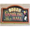 Image 1 : Gambling hall sign- 24"W- reproduction