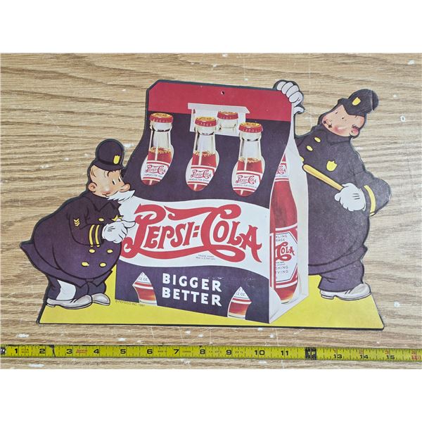 Pepsi cola sign- 14"W- reproduction