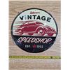 Image 1 : Vintage speed shop sign- 10"W- reproduction