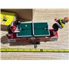 Image 3 : Tin pin pong wind up players and table- 10"L