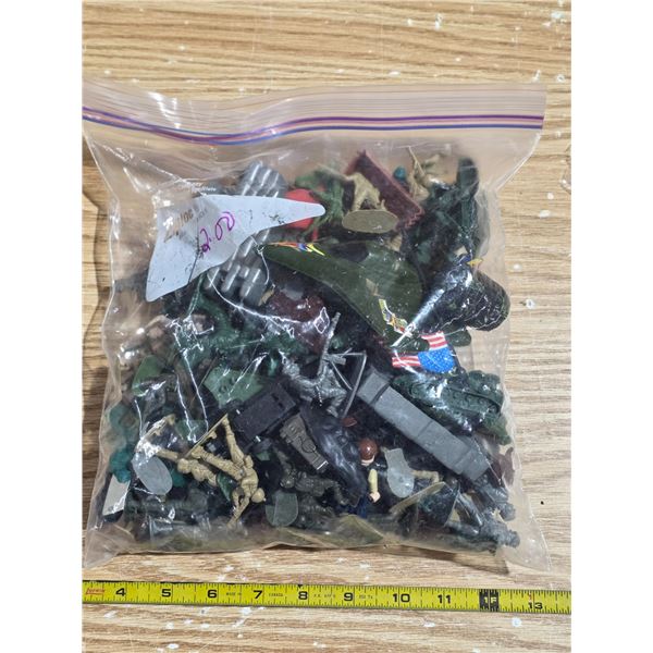 Bag of vintage army men