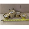 Image 2 : (4) Vintage Siladur Gummiring Containers