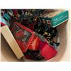 Image 4 : Wooden Barrel Storage Box w/ Misc. Christmas Items As Shown
