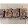 Image 3 : Vintage Leather Belt w/ Pouches 48"