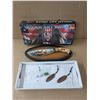 Image 1 : Indian Art Knife Décor w/ Wall Plaque "Deer"