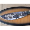 Image 2 : Indian Art Knife Décor w/ Wall Plaque "Wolf"
