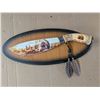 Image 1 : Indian Art Knife Décor w/ Wall Plaque "Chief"